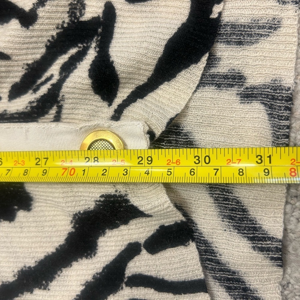 Literature Noir XS wool cashmere zebra cardigan vintage good used condition - Picture 9 of 13